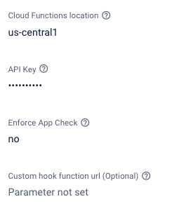 Call PaLM API Securely Firebase extension flow chart 